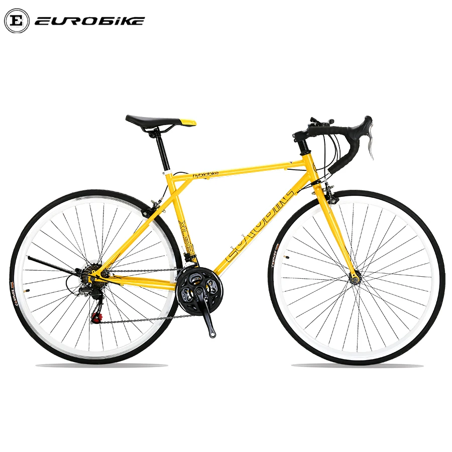 

EUROBIKE XC560 stock bikes carbon steel frame hybrid bike 21speed Shi mano parts fast delivery cheap road bike in stock