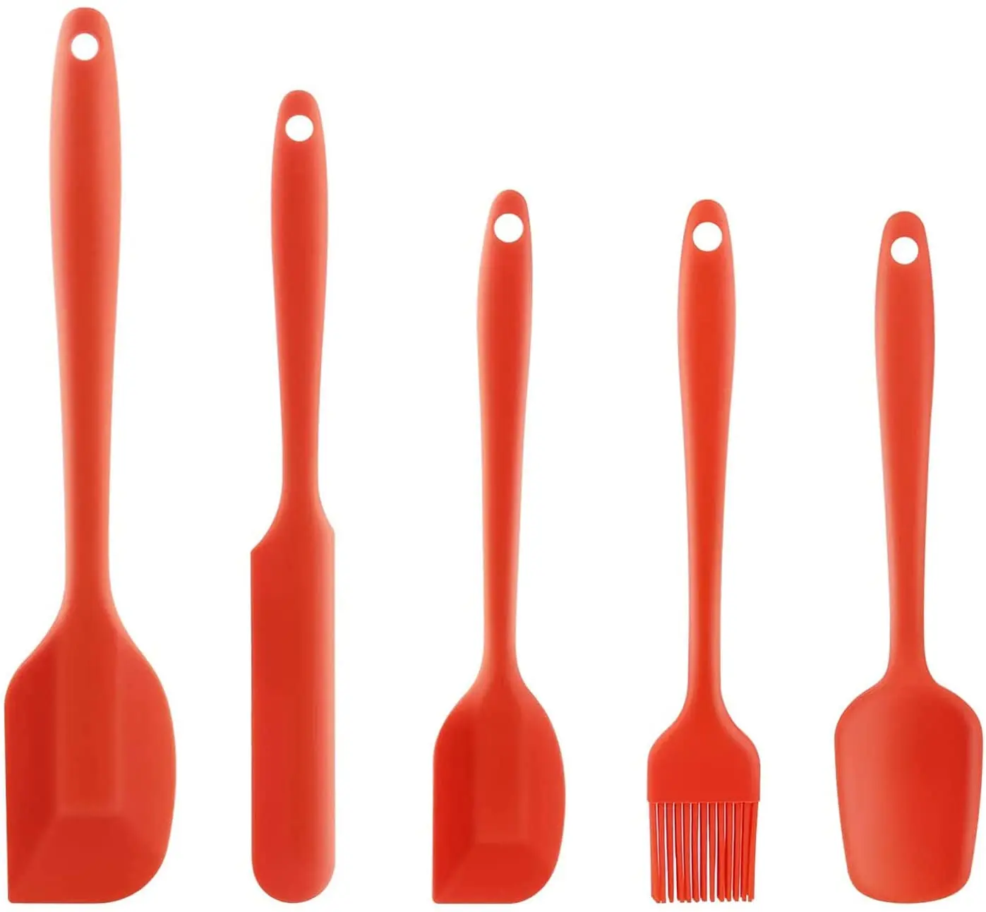 

11Inch 450F 600F Heat Resistant Stainless Steel Silicone Spoonula Spatula set Cooking Baking and Mixing Utensilios de Cocina, Any color you like