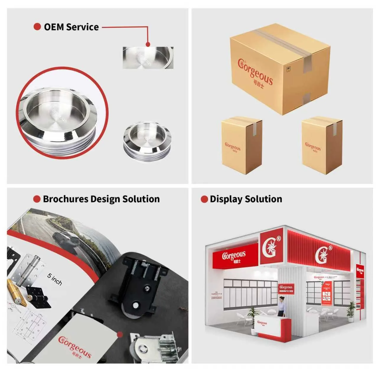 Custom cutlery tray OEM branding, brochure design and display solutions