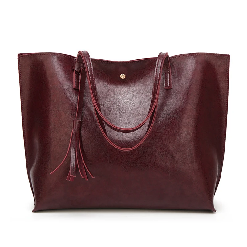 

Women Large Totes Leather Handbags Female Vintage Tote Bag Ladies Big Shopping Bags