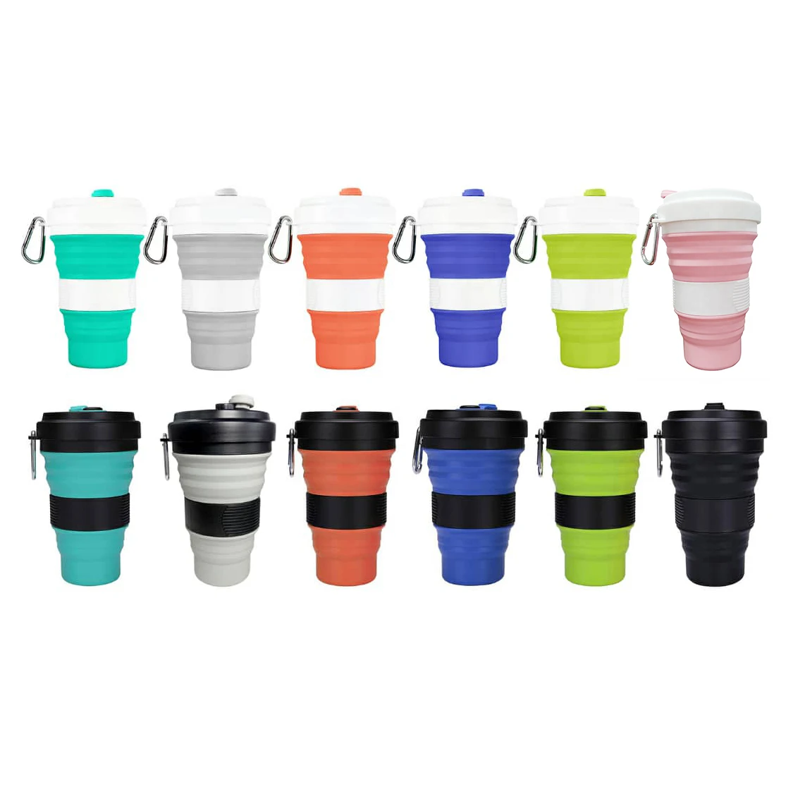 

Gepai Hot new products eco friendly silicone folding collapsible cup, Green ,orange ,grey ,blue, fruit green and customized