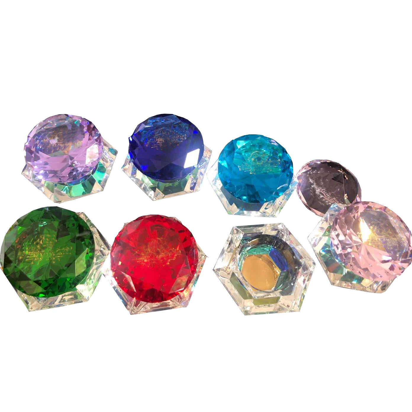

2021 Nail Art Crystal Dappen Dish for Acrylic Liquid Crystal Jar for Nail Art Customized Logo