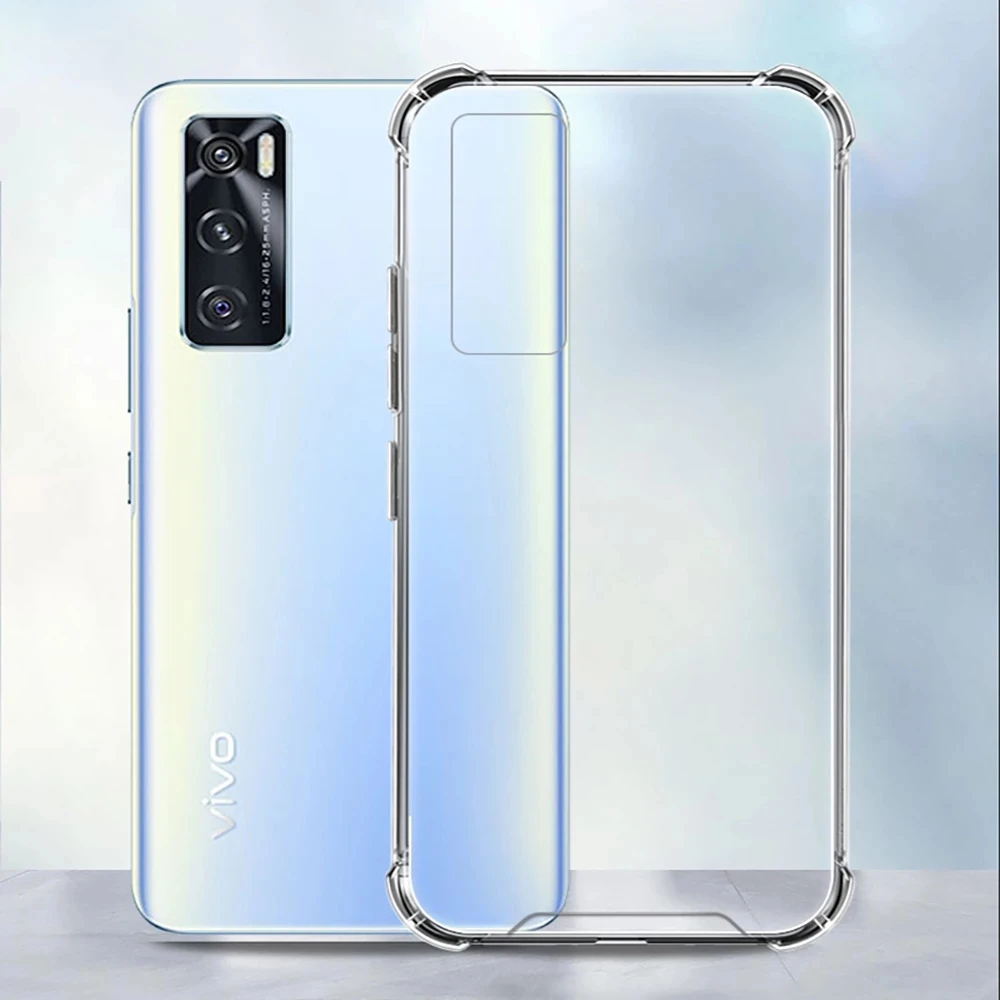 

Shockproof Clear Phone Case For Vivo V20 SE Y20 S7 Y70 IQOO 5 PRO X50 PRO V19 Y97 Y93 Y30 Y11 Z6 Soft TPU Phone Back Cover