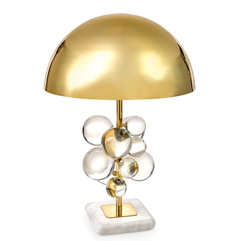 
Reharry stylist model high grade postmodern dazzling bedroom bar table lamp crystal ball Desk table lamp 