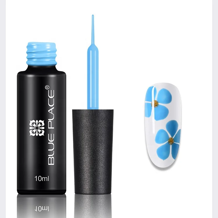 

CAILI fast delivery easy paint nail art brush liner gel glitter colors with best price online, 12 colors + custom colors