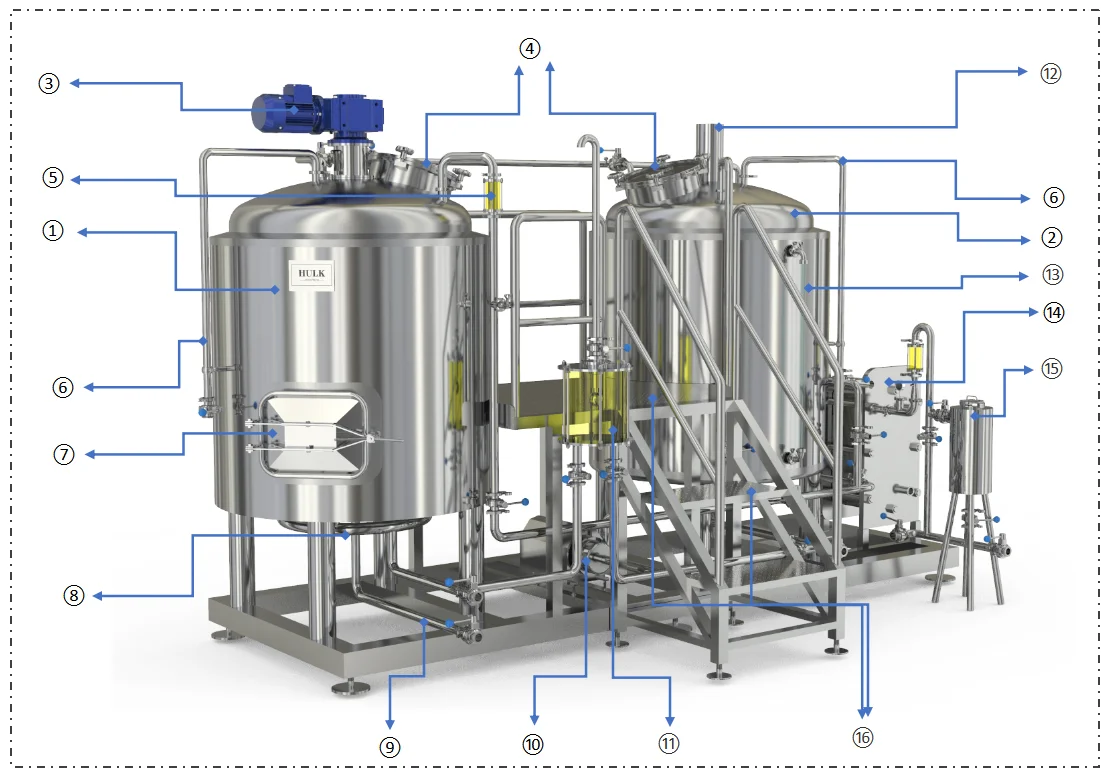 1000L Mircrobrewery equipment craft beer brewing jinan beer equipment for sale