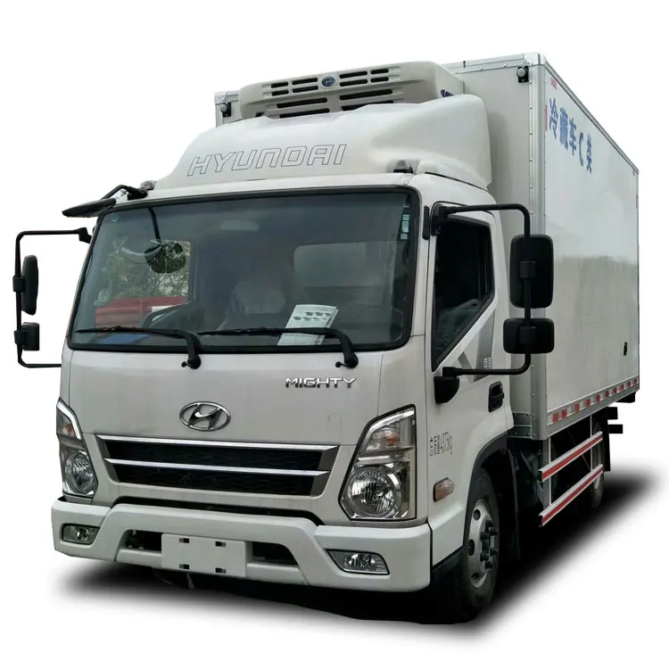 

Hyundai 4.1m 140HP refrigerator van 5tons Freezer/chill cold chain Refrigerated food Delivery truck, Custom's requirement