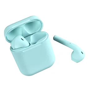2019 newest bluetooth in ear color macaron i12 tws true stereo wireless earbuds with charging case wireless Bluetooth