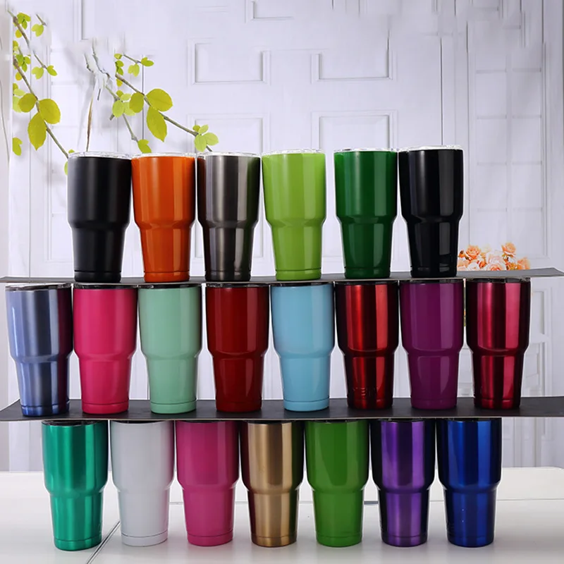 

custom reusable water insulated 30 oz coffee cups mugs tumbler wholesale double walled 30oz stainless steel tumbler cups in bulk, Picture