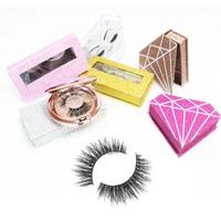 

Creat private label 3d mink eyelash with custom eyelashes packaging box