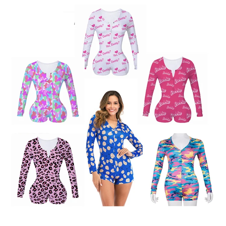 

2020 new arrivals print customize Backwoods Onesie women Designer Onesie, Customized color/as show