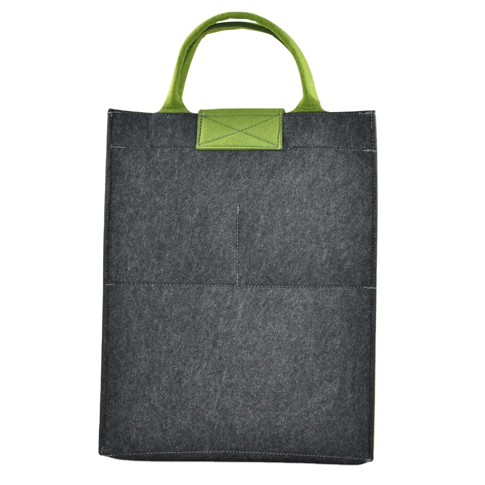 

wholesale customized China supplier felt laptop bag with mouse pad notebook computer handbag, Gray and customized