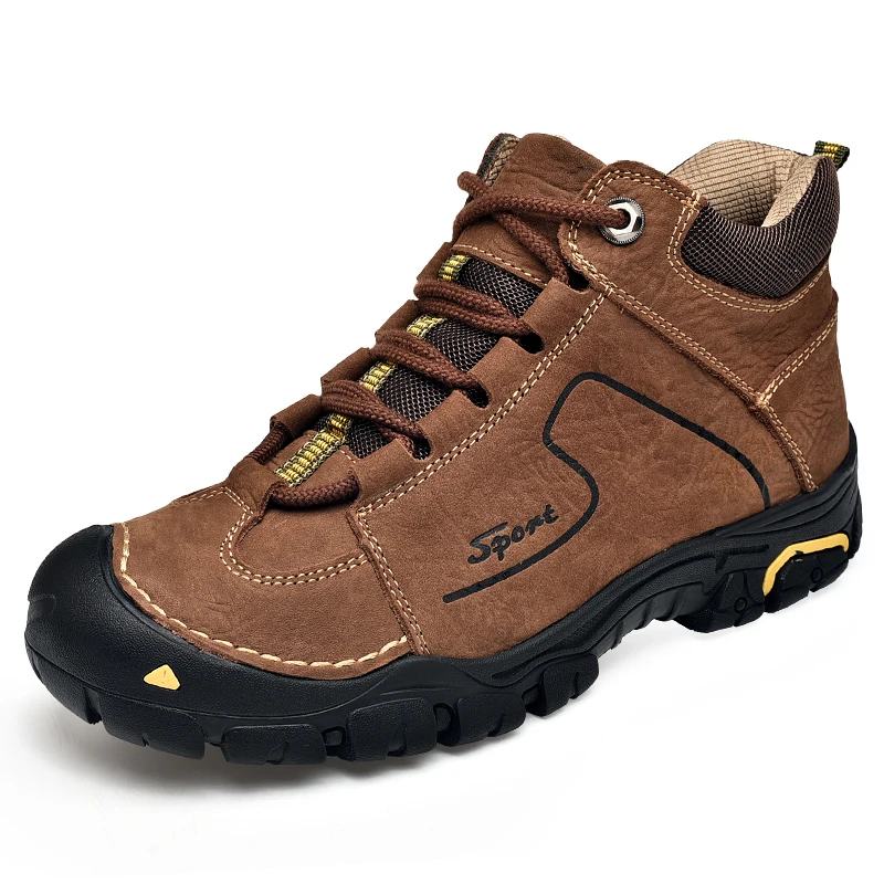 

2019 Men's mountaineering Outdoor shoes climbing Casual shoes, Black