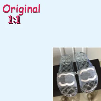 

Original OEM&ODM slippers for women indoor plastic slide designer sandals transparent crystal women shoes 2021 channel sandals