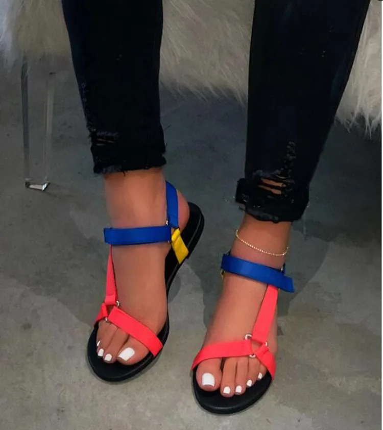

Newest fashion teva sandals shoes 2020 women comfortable sandals flat casual, sandalias para mujer, Black,leopard,colour