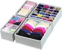 

Closet Underwear Organizer Drawer Divider Folding Fabric Storage Box cloth storage box