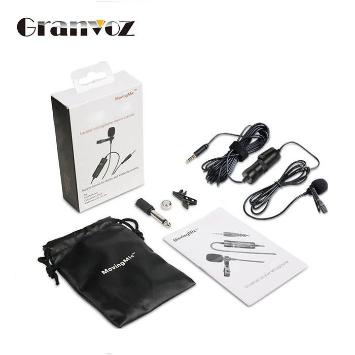 Professional Portable Lavalier Lapel Clip Microphone for Smartphone Cell Phone