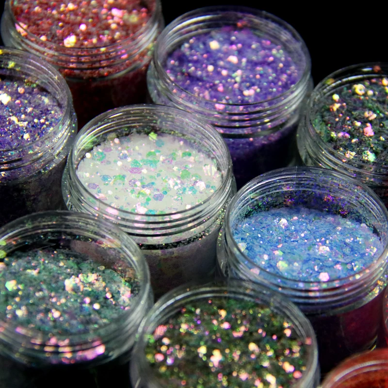 

Polyester PET Glitter Nail Glitter Shiny Powder Flash pigment Body Eyeshadow Decoration DIY, 13 color available