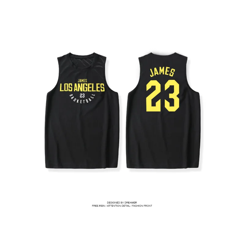 

Wholesale Custom James Kobe Basketball Training Jersey Vest Curry Harden Sleeveless Sports Loose Quick-Drying Jersey, Custom color