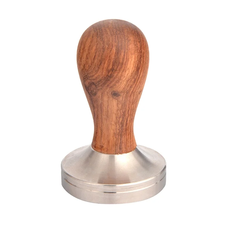 

51mm/ Wooden Handle Coffee Powder Hammer Barista Espresso Maker Coffee Tamper