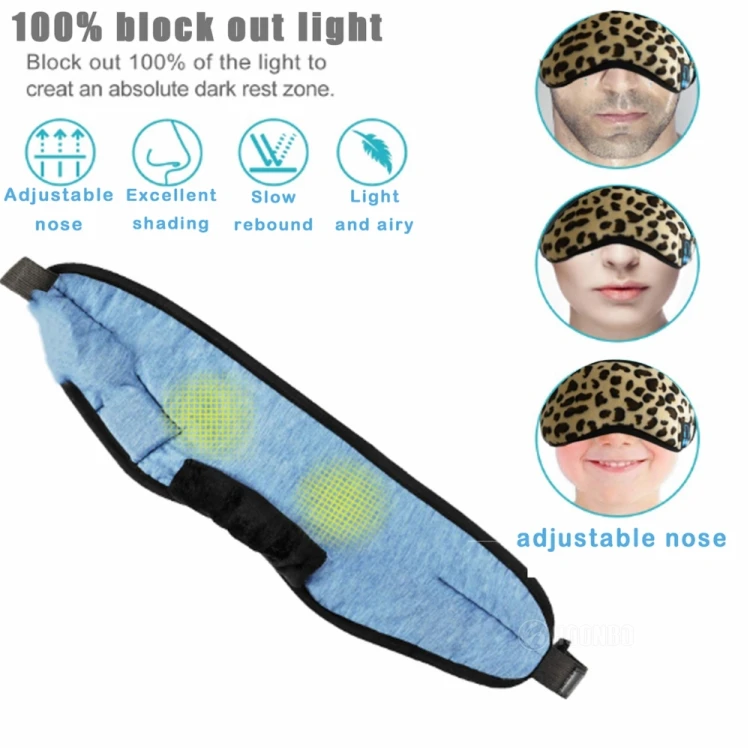 2019 Newest Wireless Smart Music Phone Breathable Custom Bluetooth Cotton 3D Sleeping Eye Mask Headphone