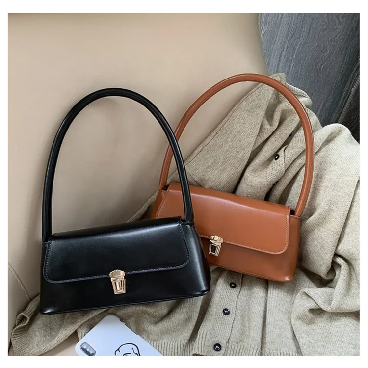 

Fashion Waterproof Handbags Ladies PU Handbags Simple Atmosphere Ladies Shoulder Bags