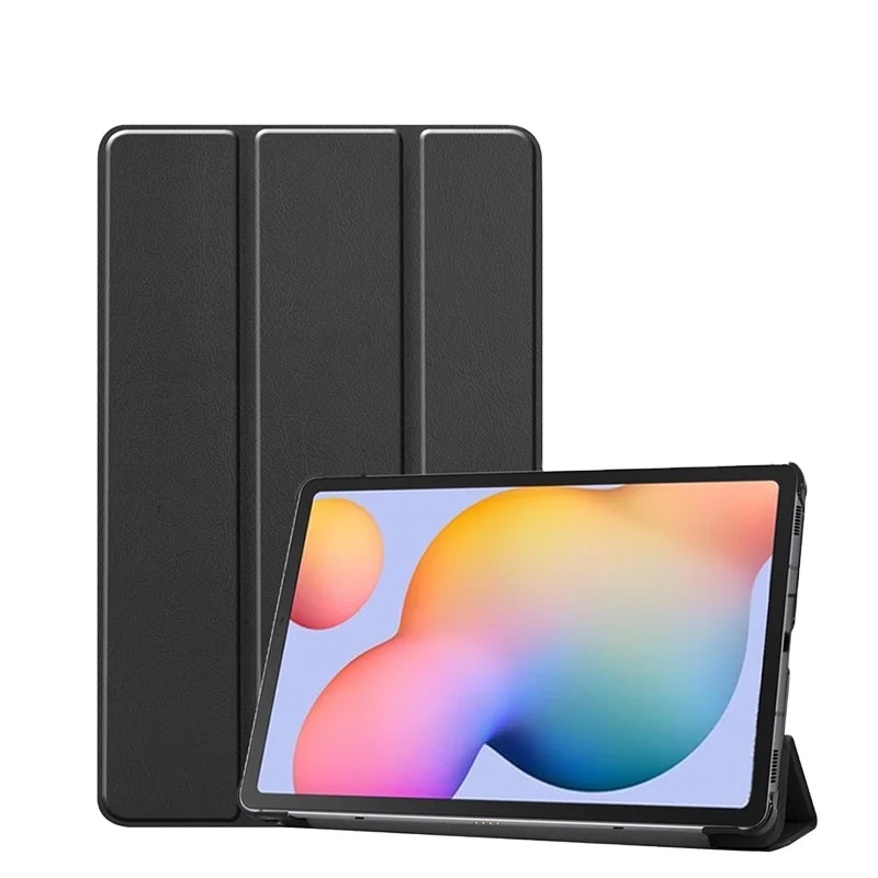 

CYKE PU leather Stand Protective Tablet Flip Cover For Samsung Galaxy Tab S6 Lite 10.4 SM P610 P615 Trifold case, Multi colors