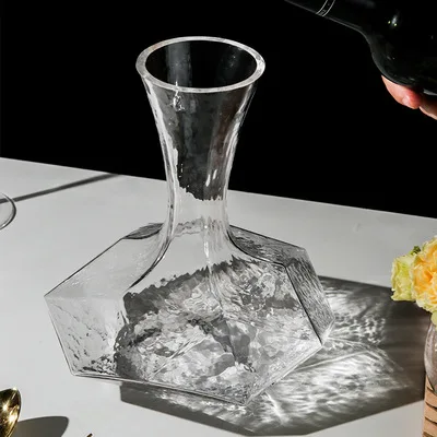 

New Amazon Whiskey Glasses Japanese Cold Grain Diamond Glass Decanter Creative Geometry Household Commercial Glass Wine Decanter, Customized color