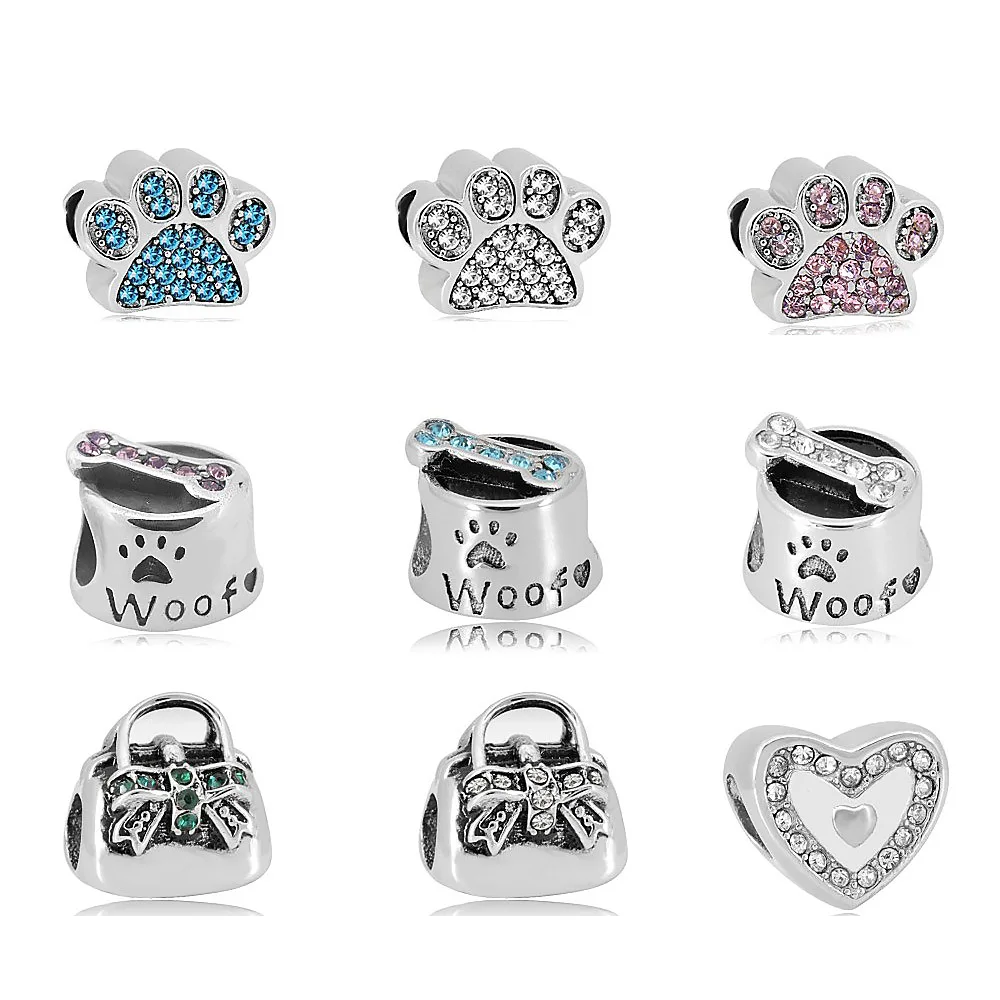 

Qings Stainless steel Wolf pendant necklace Charms Set, Picture
