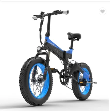 

LANKELEISI X3000PLUS 20-inch fat tire bike electric 48V 1000W folding electric bicycle 14.5AH $am^sung battery fat type ebike, Black&blue, black&yellow.black&red