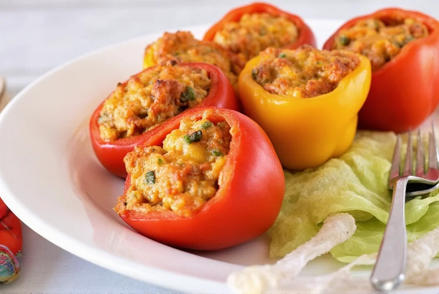 Easy Stuffed Peppers Recipe: 7 Ingredients, 40 Minutes