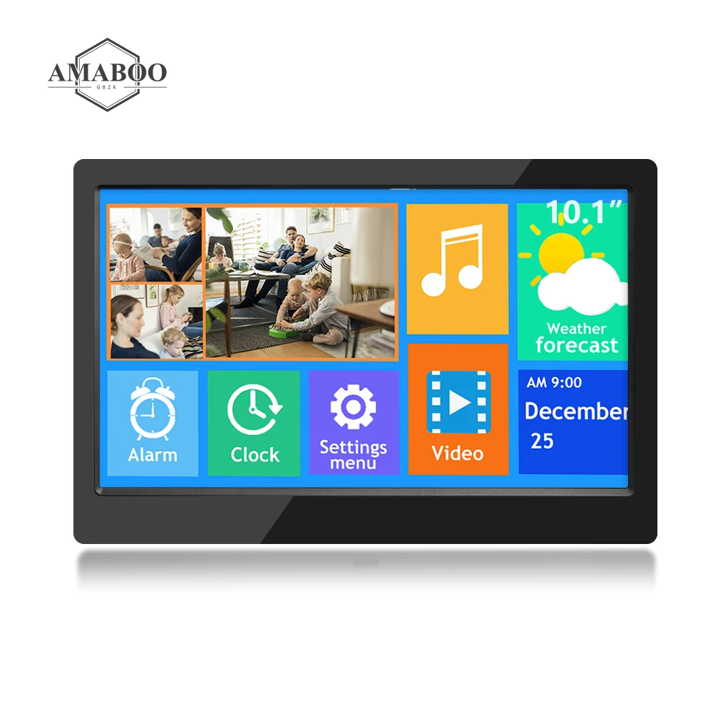 

AMABOO 10.1 Glass Mirror Digital Advertising Cloud Bed Battery Online Photo Processing Nft Selling Lcd Frames Electronic