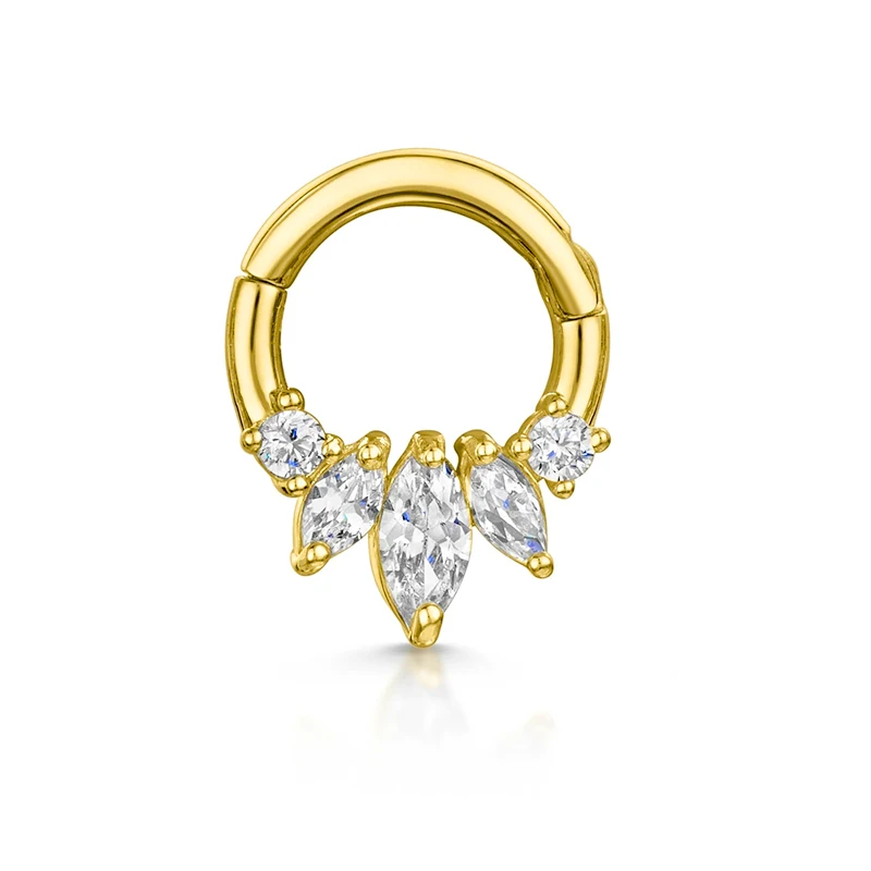 

Hot sale s925 sterling silver round diamond pierced cartilage stud earrings