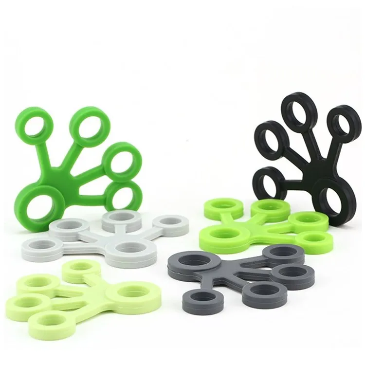 

new design Guitar and Rock Climbing exerciser silicone rubber hand gripper Grip Resistance Band Finger