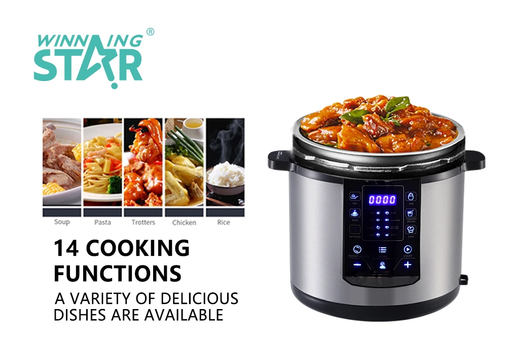 St9303 Winning Star Vde Plug Electric Pressure Cooker 6l Large