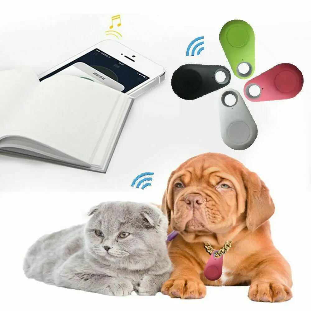 

2021 Wholesale Pet Smart GPS Tracker Mini GPS Trackers Waterproof Bluet ooth Locator Tracer For Pet Dog Cat Smart Tracker, 8 colors