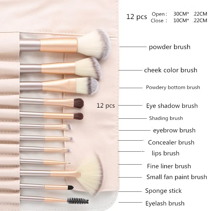 Best Professional Makeup Brushes Private Label 25pcs Gold Color Makeup 