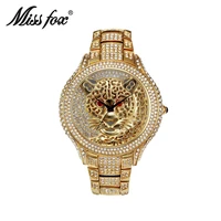 

Miss Fox Mens Watches Top Brand Luxury Tiger Men Watch Quartz Contracted Choque Casual Genuine Silver Gold Wrist Watch For Men