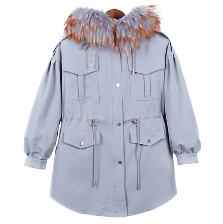 

Factory Wholesale Top Quality 2020 Winter Women Fashion Real Fur Parka Coat