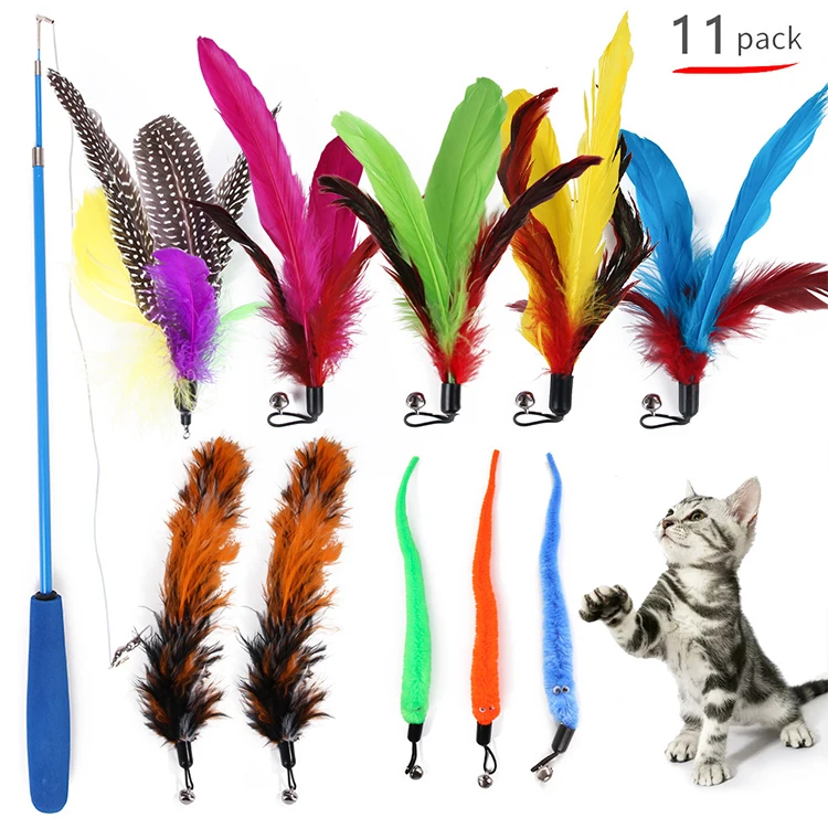 

High Quality 11 Items Cat Toy Pack, As pictures