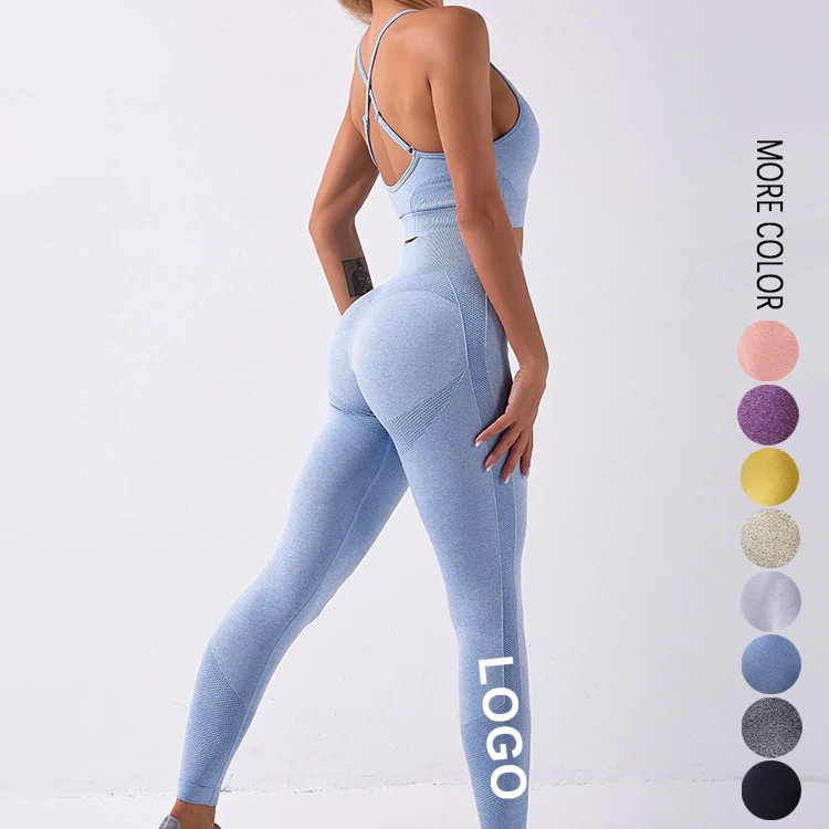 

Wholesale Women Slim And Hip Lifting Athletic Yoga Set Women Active Wear Sportwear