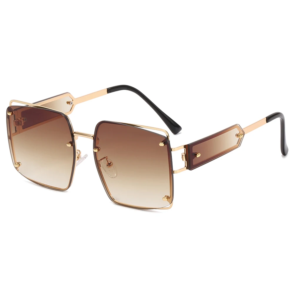 

Superhot Eyewear 15835 Fashion 2022 Steampunk UV400 Square Metal Frame Sunglasses