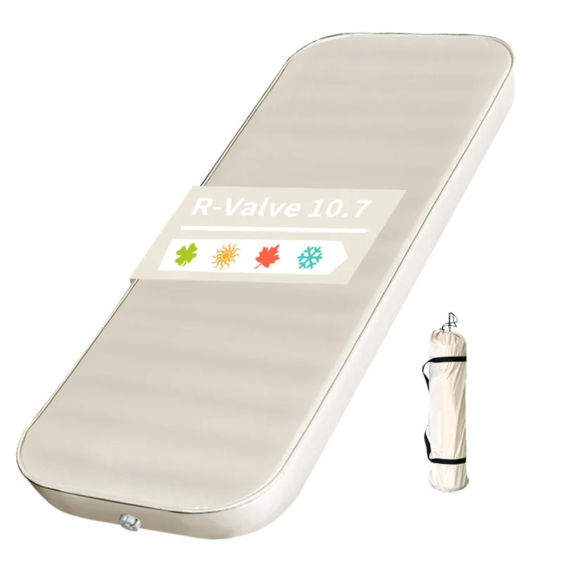 3D Outdoor Single Sleeping Pad for Camping Self-Inflating Camping Mattress 10cm Foam Camping Mat TPU Inflatable Mattress