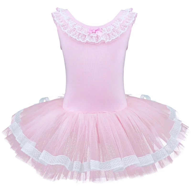 

Kids Pink Sleeveless Ballet tutu Dance Stage Performance Costumes