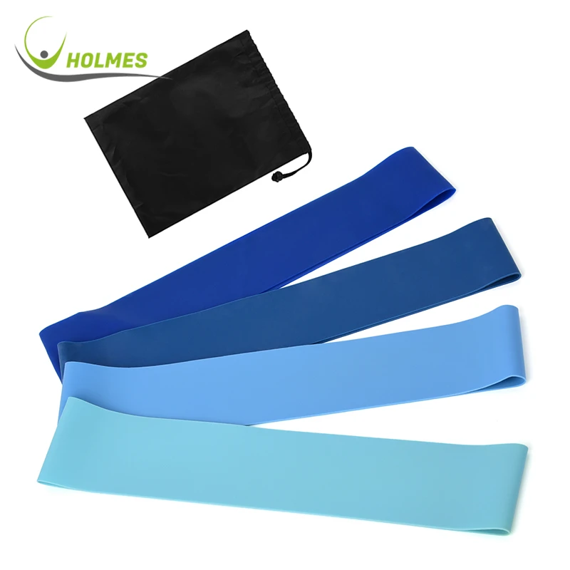 

Mini tube resistance bands set attached to strap with bag, Green+grey/custom