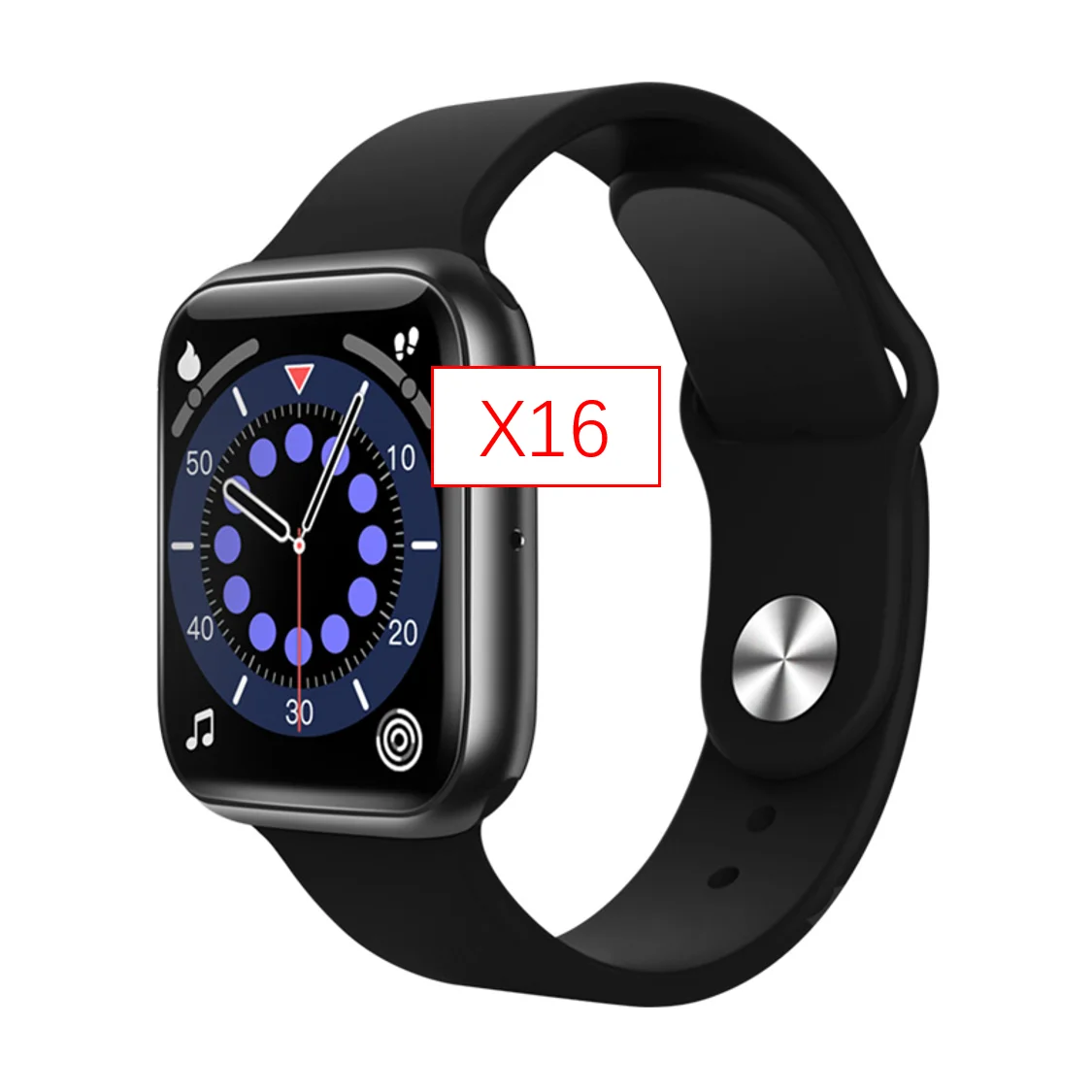 

2021 New Full play game smartwatch x16 IP67 Waterproof 1.75 BT call Pedometer smart watch x16 for Android IOS Alibaba online, Black,pink,white,blue,red