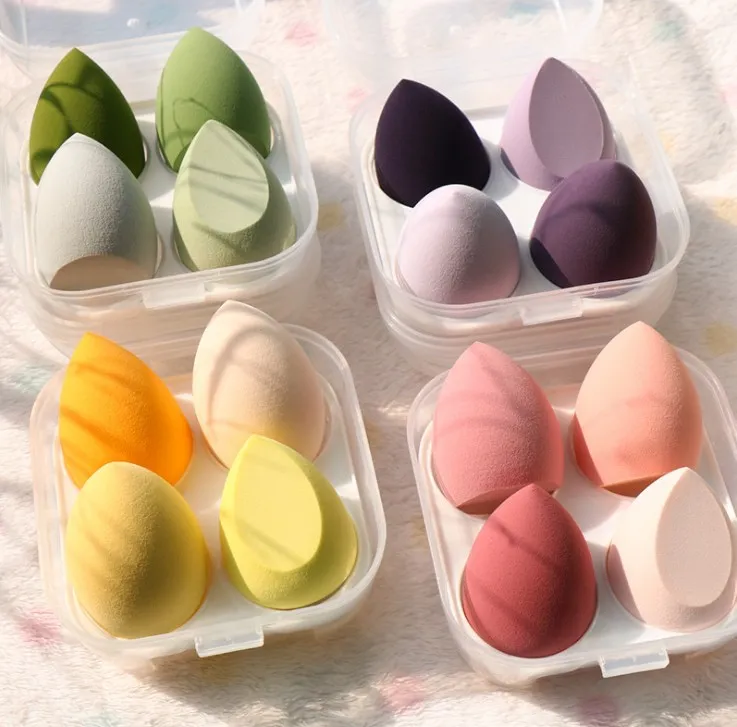 

Puff Kit Wet Dry Dual Use Makeup Tool Set Foundation Concealer Cosmetic Puff/ Makeup Sponge Beauty Egg, Customized color