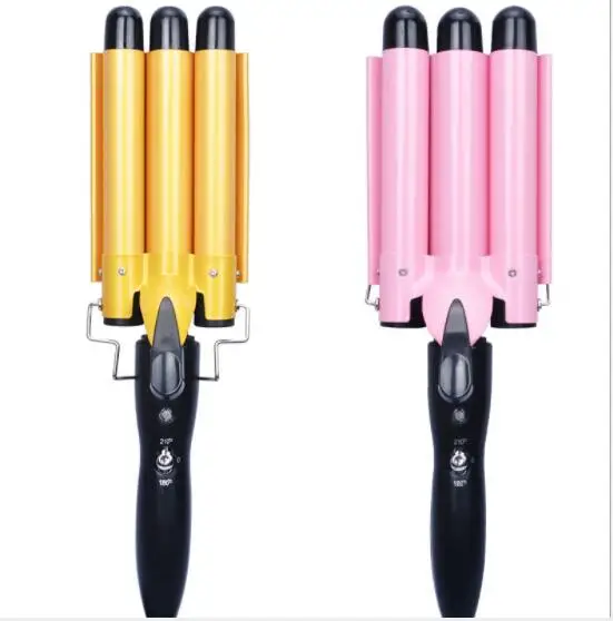 

Hair Waver Hair Curling Iron Curling Wands Turbo Hair Curler 3 Barrel Waver Instant Heat Curler