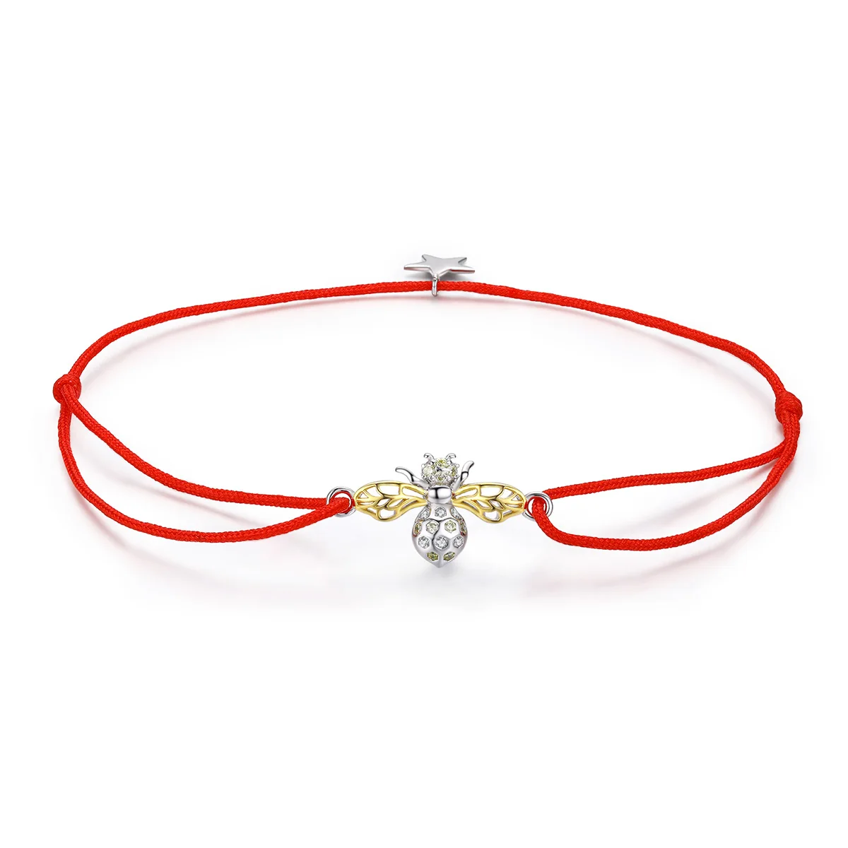 

Queen Bee Rope Chain Bracelet for Women Genuine 925 Sterling Silver Star Bracelet Gifts Friendship Bracelets