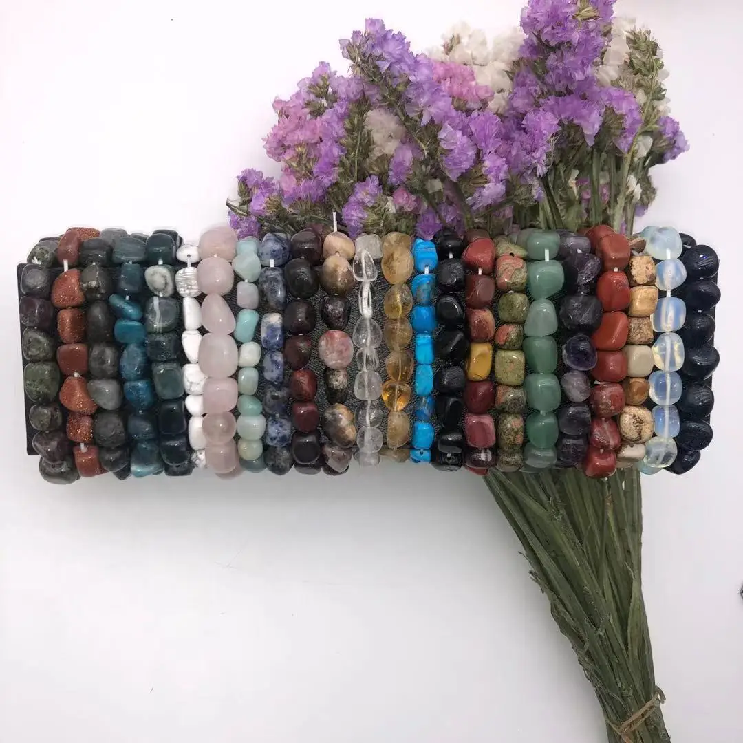 

Wholesale price natural gemstone crystal bracelet